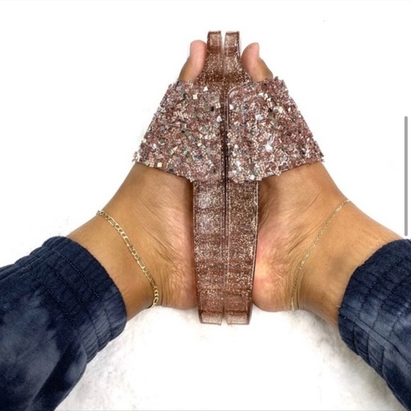 Embellished Sparkle slides - Picture 2 of 2